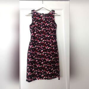 CDC Petites Floral Design Sleeveless Crew Neck Dress. Vintage. Size 4